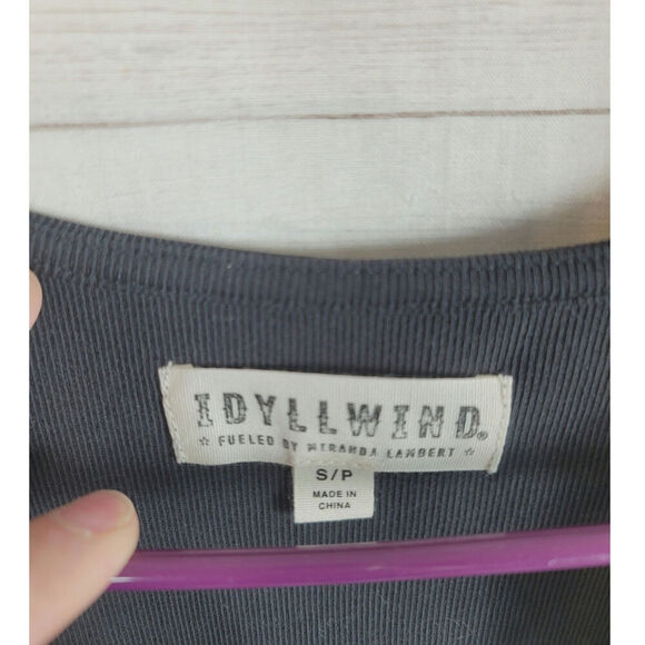 IDYLLWIND BY MIRANDA LAMBERT  BLACK LACE TANK TOP IN BLACK, SZ SMALL - Picture 3 of 8